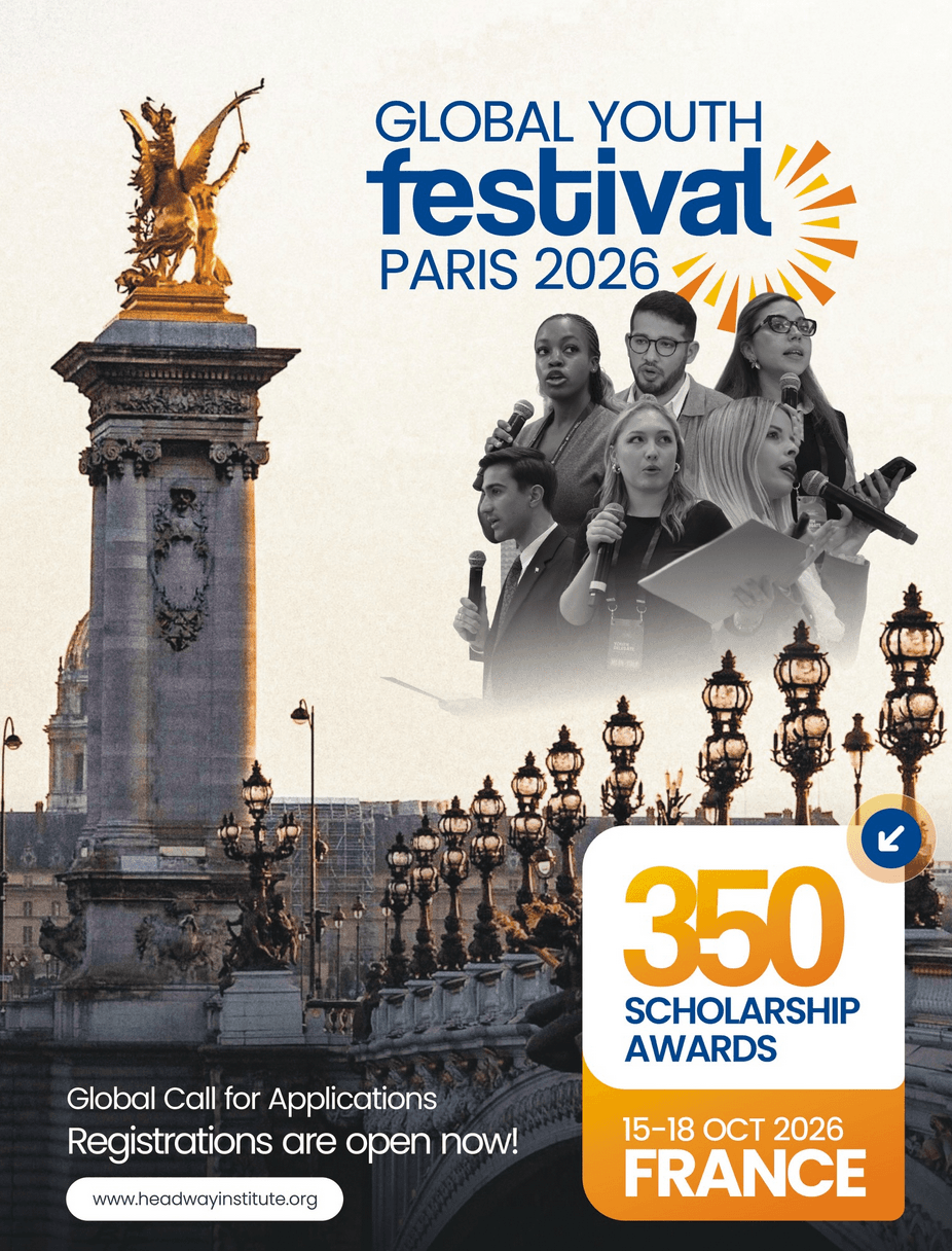 Global Youth Festival 2026 em Paris (Bolsas Disponíveis)