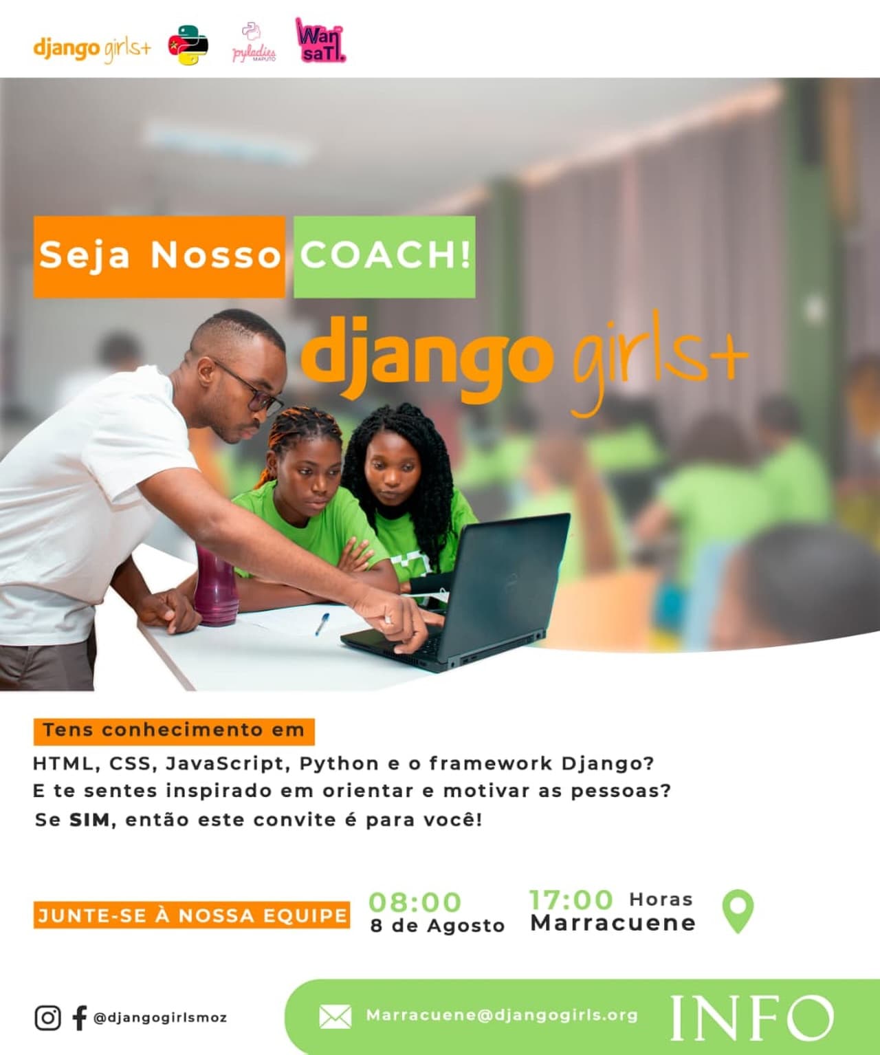 Django Girls Marracuene – 1.ª Edição | Inscrições Abertas